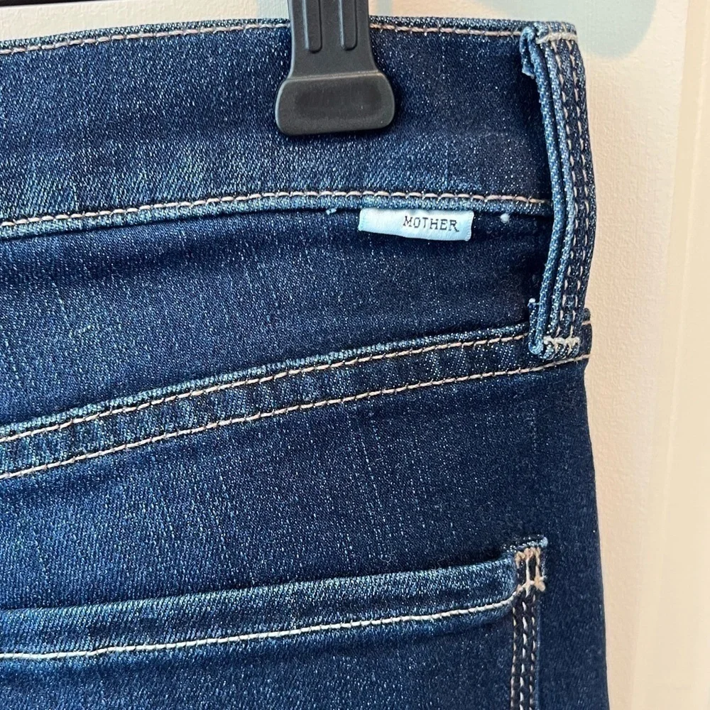 MOTHER HIGH WAISTED DOUBLE RIDER SKIMP JEANS OFF LIMITS